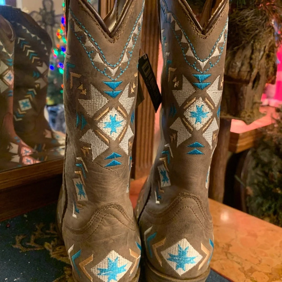 Dingo Women's Mesa Leather Regular Calf Boots NEW 8.5 - Picture 5 of 8